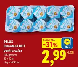 Lidl Pilos smântână uht pentru cafea Ofertă