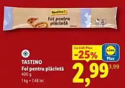 Lidl Tastino Foi pentru plăcintă Ofertă