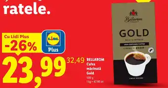 Bellarom cafea măcinată gold
