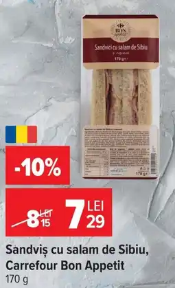 Carrefour Sandviș cu salam de Sibiu Ofertă