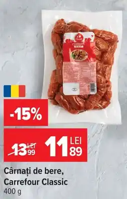 Carrefour Cârnați de bere Ofertă