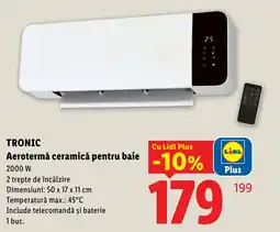 Lidl Tronic aeroterma ceramică pentru baie Ofertă