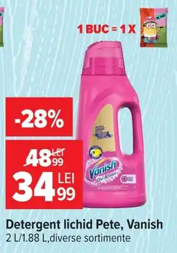 Carrefour Vanish detergent lichid Pete Ofertă
