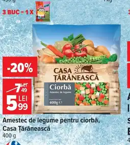 Carrefour Casa Țărănească amestec de legume pentru ciorbă Ofertă