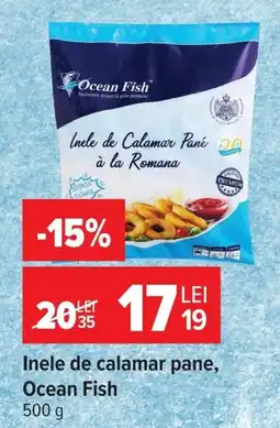 Carrefour Ocean Fish inele de calamar pane Ofertă
