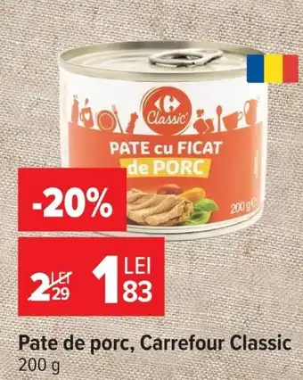 Carrefour Classic Pate cu Ficat de Porc
