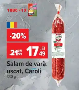 Carrefour Caroli salam de vară uscat Ofertă
