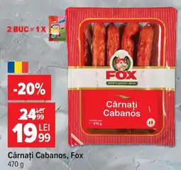 Carrefour Fox cârnați cabanos Ofertă