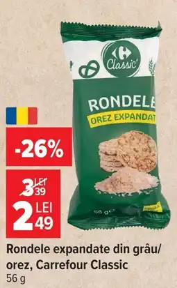 Carrefour Market Carrefour Classic Rondele expandate din grâu/orez Ofertă