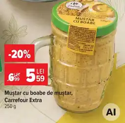Carrefour Market Carrefour Extra Muștar cu boabe de muștar Ofertă