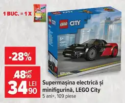 Carrefour lego city supermașina electrică și minifigurină Ofertă