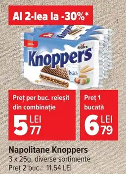 Carrefour Market Knoppers Napolitane Ofertă