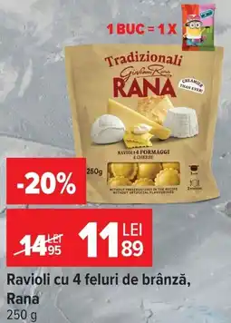 Carrefour Rana ravioli cu 4 feluri de brânză Ofertă