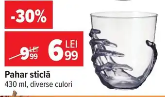 Carrefour Pahar sticlă Ofertă