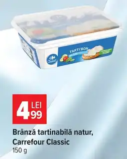Carrefour Brânză tartinabilă natur Ofertă