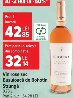 Carrefour Market Strungă Vin rose sec Busuioacă de Bohotin Ofertă