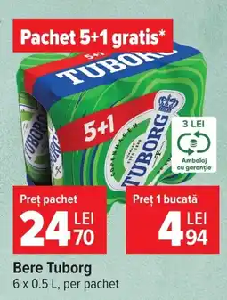 Carrefour Bere Tuborg Ofertă