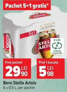 Carrefour Bere Stella Artois Ofertă