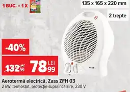 Carrefour Zass aeroterma electrica zfh 03 Ofertă
