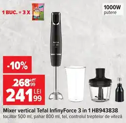 Carrefour Tefal infinyforce mixer vertical 3 in 1 Ofertă