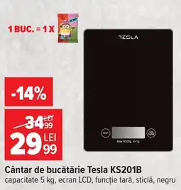 Carrefour Cântar de bucătărie Tesla KS201B Ofertă