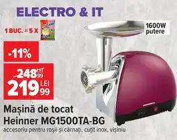 Carrefour Heinner mașină de tocat mg1500ta-bg Ofertă