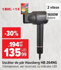 Carrefour Hausberg uscător de păr HB-264NG Ofertă
