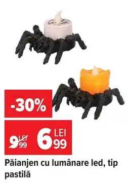Carrefour Păianjen cu lumânare led, tip pastilă Ofertă