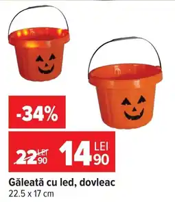 Carrefour Găleată cu led, dovleac Ofertă