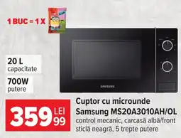 Carrefour Cuptor cu microunde Samsung MS20A3010AH/OL Ofertă