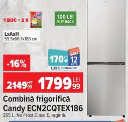 Carrefour Candy combină frigorifică Ofertă