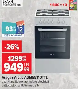 Carrefour Aragaz Arctic AGM5511DTTL Ofertă