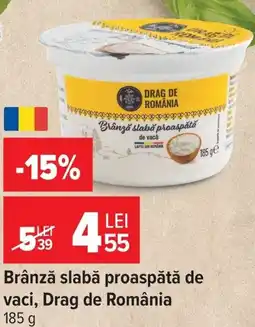 Carrefour Market Drag de România brânză slabă proaspătă de vaci Ofertă