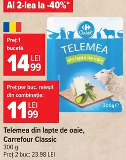 Carrefour Market Carrefour Classic Telemea din lapte de oaie Ofertă