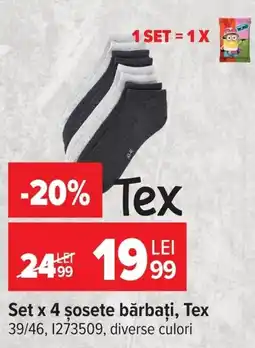 Carrefour Tex șosete bărbați Ofertă