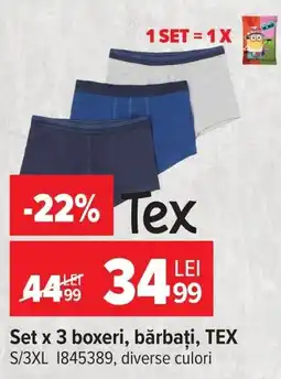 Carrefour Tex boxeri Ofertă