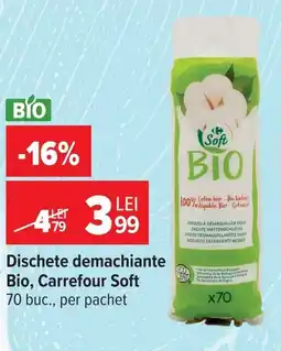 Carrefour Market Carrefour Soft Dischete demachiante Bio Ofertă