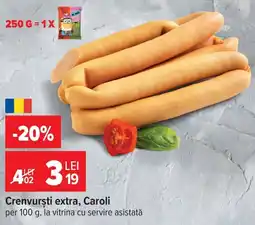Carrefour Market Caroli crenvurști extra Ofertă