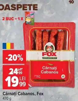 Carrefour Market Fox Cârnați Cabanos Ofertă