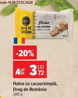 Carrefour Market Drag de România halva cu cacao/simplă Ofertă