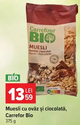 Carrefour Market Carrefour Bio Muesli Avoine chocolat Haver chocolade Ofertă