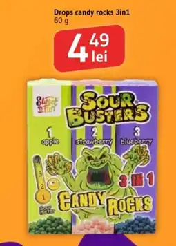 Supeco Sour Busters Candy Rocks Ofertă