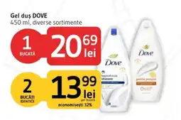 Supeco Dove gel duș Ofertă