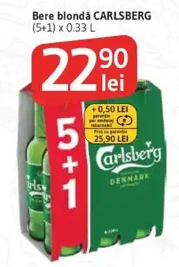 Supeco Bere blondă Carlsberg Ofertă
