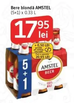 Supeco Bere blondă AMSTEL Ofertă