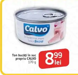 Supeco Calvo ton bucăți în suc propriu Ofertă