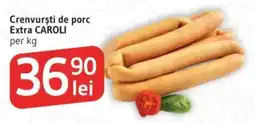 Supeco Extra CAROLI Crenvurști de porc Ofertă