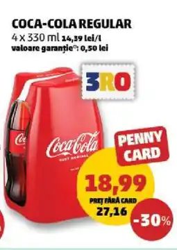 Penny COCA-COLA REGULAR Ofertă