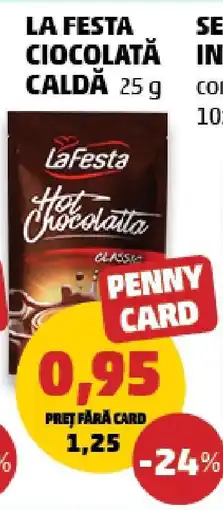 Penny LA FESTA CIOCOLATĂ CALDĂ 25 g Ofertă