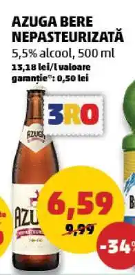 Penny AZUGA Bere nepasteurizată Ofertă